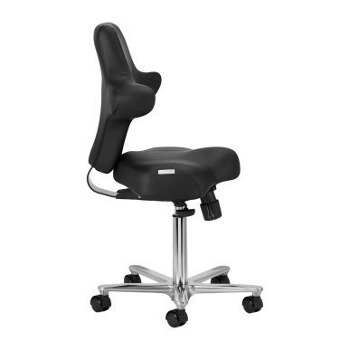 Beauty stoel Azzurro Special 152 zwart voor professionele salons, met hoogteverstelling en comfortabele voetensteun