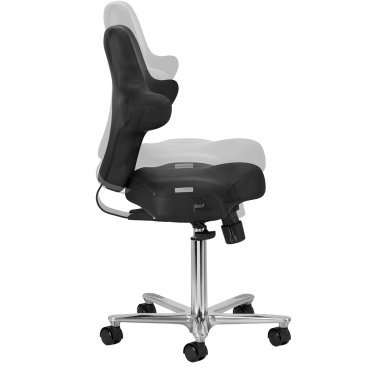 Beauty stoel Azzurro Special 152 zwart voor professionele salons, met hoogteverstelling en comfortabele voetensteun