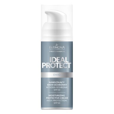 Beschermende crème Farmona Ideal Protect SPF50 50 ml hydraterend voor dagelijkse UV-bescherming en salonverzorging