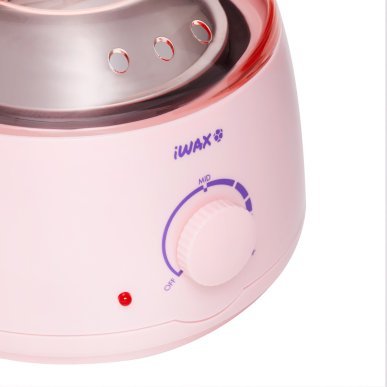 Waxverwarmer iWAX 100 roze voor professionele salons, waxstudio's en behandelruimtes met eenvoudige temperatuurregeling