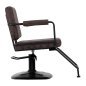 Kappersstoel Gabbiano Katania Loft Old Leather donkerbruin voor professioneel knippen, kleuren en stylen in de salon Kappersstoel Gabbiano Katania Loft Old Leather donkerbruin voor professioneel knippen, kleuren en stylen in de salon