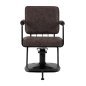 Kappersstoel Gabbiano Katania Loft Old Leather donkerbruin voor professioneel knippen, kleuren en stylen in de salon Kappersstoel Gabbiano Katania Loft Old Leather donkerbruin voor professioneel knippen, kleuren en stylen in de salon