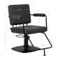 Professionele kappersstoel Gabbiano Katania Loft Old Leather zwart met hydraulische pomp voor salon en barbershop Professionele kappersstoel Gabbiano Katania Loft Old Leather zwart met hydraulische pomp voor salon en barbershop