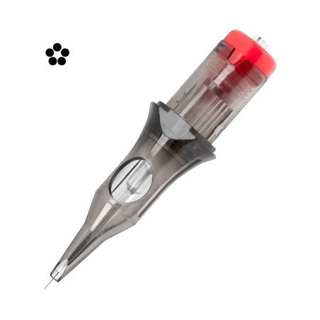 Professionele tattoo cartridges 5RL El Cartel V2 0,30 mm Long Taper voor strakke lijnen, details en linework, 10 stuks