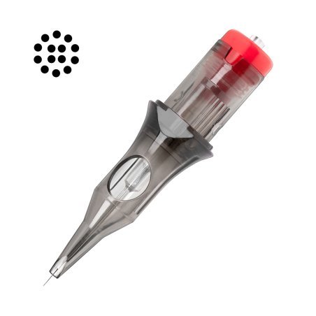 Tattoo cartridges 14RL 0,30 mm El Cartel V2 Medium Taper voor strakke lijnen en details, 10 stuks voor professioneel studiowerk