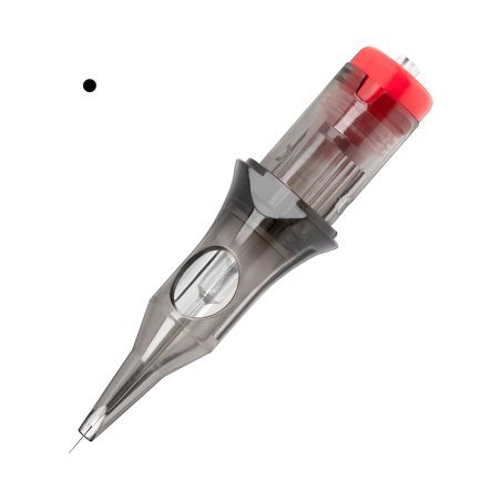 Professionele tattoo cartridges 1RL 0,35 mm Medium Taper El Cartel V2 voor strakke lijnen en fijne details, 10 stuks
