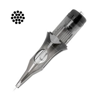 Tattoo cartridges 18RS 0,30 mm El Cartel V2 voor schaduw en zachte overgangen, 10 stuks voor professioneel tattoo-werk