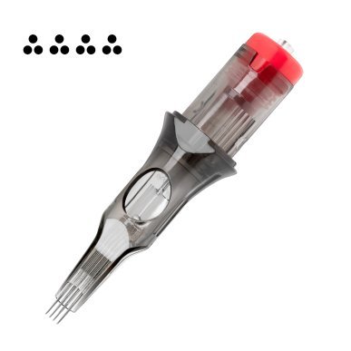 Professionele tattoo cartridges 4 InRow 3RL 0,30 mm Long Taper El Cartel V2 voor dotwork en nauwkeurige tattoo-lijnen, 10 stuks