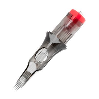 Tattoo cartridges 6 InRow 3RL 0,30 mm Long Taper El Cartel V2 voor professioneel dotwork en linework, 10 stuks