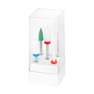 Manicurefreesbitset EXO Mani Mix met keramische en zandsteenfrezen voor manicure, pedicure en nagelstyling in de salon