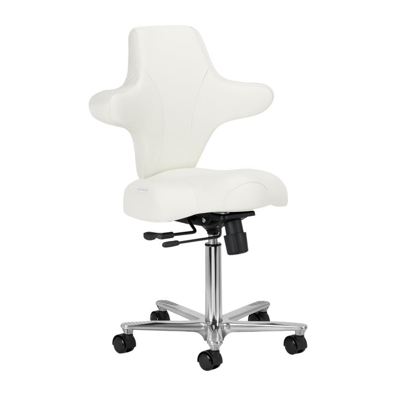 Professionele cosmetische stoel Azzurro Special 152 wit voor beautybehandelingen, massage en podologie in de salon