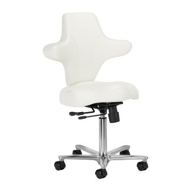 Professionele cosmetische stoel Azzurro Special 152 wit voor beautybehandelingen, massage en podologie in de salon