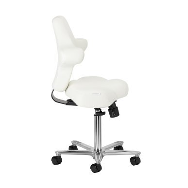 Professionele cosmetische stoel Azzurro Special 152 wit voor beautybehandelingen, massage en podologie in de salon