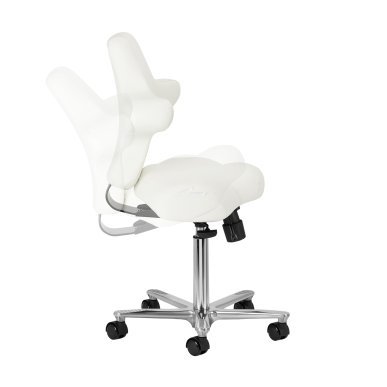 Professionele cosmetische stoel Azzurro Special 152 wit voor beautybehandelingen, massage en podologie in de salon