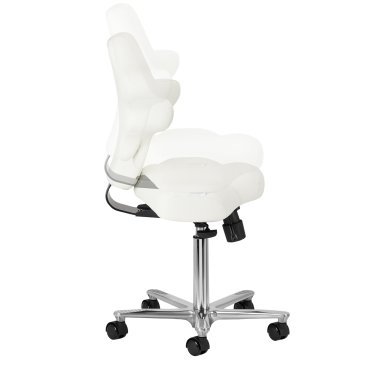 Professionele cosmetische stoel Azzurro Special 152 wit voor beautybehandelingen, massage en podologie in de salon