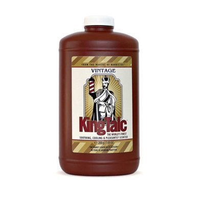 Cosmetische talk Barbicide King Talc Vintage 200 g voor scheren, waxen en professionele huidverzorging met vochtabsorptie