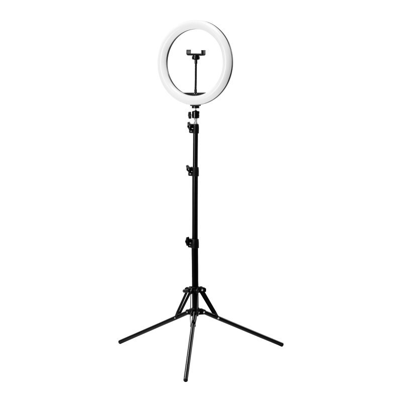 Professionele ringlamp Glow 13" BSC 10 W met statief voor salons, studio's, beautybehandelingen en contentcreatie