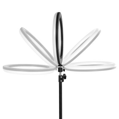 Professionele ringlamp Glow 13" BSC 10 W met statief voor salons, studio's, beautybehandelingen en contentcreatie