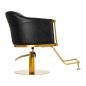 Hairdressing chair Burgos black gold Hairdressing chair Burgos black gold