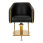 Hairdressing chair Burgos black gold Hairdressing chair Burgos black gold