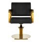 Gabbiano hairdressing chair Genua gold black