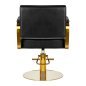 Gabbiano hairdressing chair Genua gold black