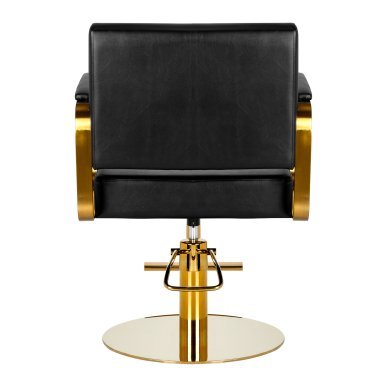 Gabbiano hairdressing chair Genua gold black