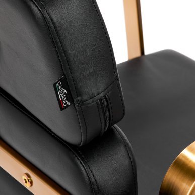 Professionele kappersstoel Gabbiano Porto-GM zwart voor comfortabel werken en een verzorgde uitstraling in de kapsalon