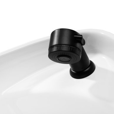 Professionele kapperswasunit Gabbiano Porto goud-zwart voor comfortabel wassen en haarverzorging in de professionele kapsalon