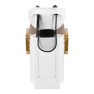 Professionele kapperswasunit Gabbiano Porto-GM beige voor wassen, kleuren en verzorgende behandelingen in de salon