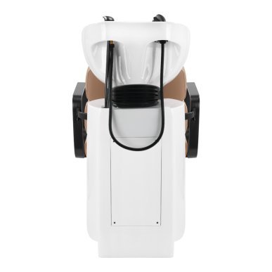 Professionele kapperswasunit Gabbiano Porto-BM beige voor wassen, kleuren en verzorgende behandelingen in kapsalon