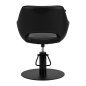 Kappersstoel Gabbiano Morena zwart voor professionele salons, barbershops en comfortabel knippen, kleuren en stylen
