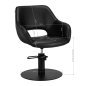 Kappersstoel Gabbiano Morena zwart voor professionele salons, barbershops en comfortabel knippen, kleuren en stylen