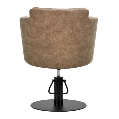 Professionele kappersstoel Gabbiano Roma old brown met hoogteverstelling voor comfortabel knippen in salon en barbershop