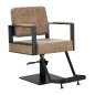 Hairdressing chair Gabbiano Modena old Brown Hairdressing chair Gabbiano Modena old Brown