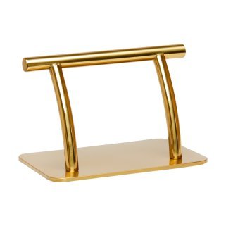 Kappersvoetensteun Gabbiano L005S goud voor kapsalon en barbershop met extra klantcomfort en praktische werkplekorganisatie