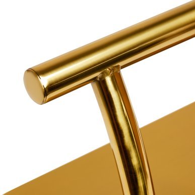 Kappersvoetensteun Gabbiano L005S goud voor kapsalon en barbershop met extra klantcomfort en praktische werkplekorganisatie