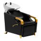 Kapperswasunit Gabbiano C019G zwart voor professioneel wassen, kleuren, verzorging en herstellende behandelingen in de salon Kapperswasunit Gabbiano C019G zwart voor professioneel wassen, kleuren, verzorging en herstellende behandelingen in de salon