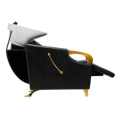 Kapperswasunit Gabbiano C019G zwart voor professioneel wassen, kleuren, verzorging en herstellende behandelingen in de salon