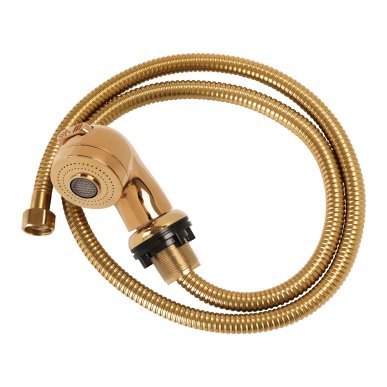 Handdouche voor kapperswasunit Gabbiano goud groot, praktisch accessoire voor professioneel gebruik in kapsalon en barbershop