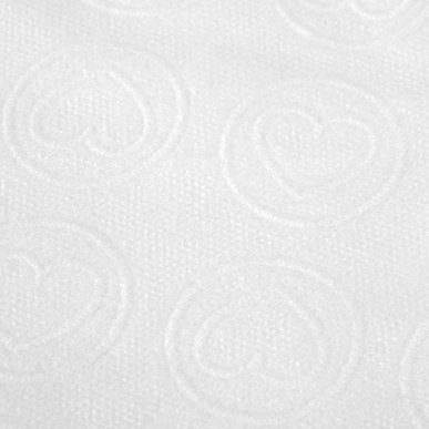 Wegwerp behandel sjaals met witte hartjes 70×40 cm, 20 stuks voor hygiënische bescherming tijdens beautybehandelingen