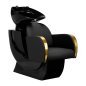 Professionele kapperswasunit Gabbiano Malaga goud-zwart voor wassen, kleuren en verzorging in salon en barbershop Professionele kapperswasunit Gabbiano Malaga goud-zwart voor wassen, kleuren en verzorging in salon en barbershop