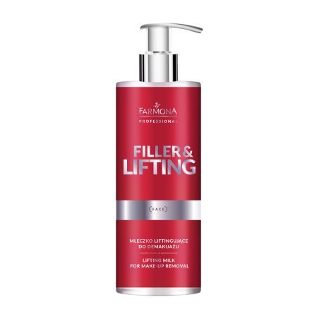Liftende reinigingsmelk Farmona Filler & Lifting 500 ml voor professionele gezichtsreiniging en gladde, stevige uitstraling