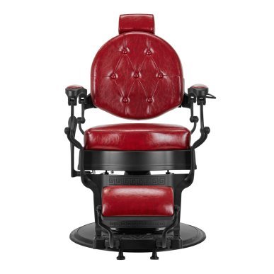 Professionele barberstoel Gabbiano President rood voor barbershop, herensalon, knippen, scheren en baardstyling
