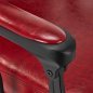 Professionele barberstoel Gabbiano President rood voor barbershop, herensalon, knippen, scheren en baardstyling
