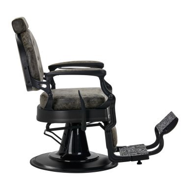 Professionele barberstoel Gabbiano President groen old leather voor knippen, scheren en baardstyling in barbershop