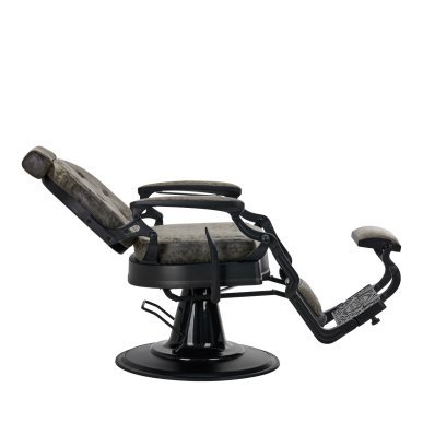 Professionele barberstoel Gabbiano President groen old leather voor knippen, scheren en baardstyling in barbershop