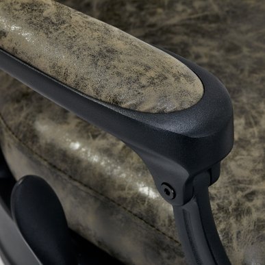 Professionele barberstoel Gabbiano President groen old leather voor knippen, scheren en baardstyling in barbershop