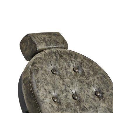 Professionele barberstoel Gabbiano President groen old leather voor knippen, scheren en baardstyling in barbershop