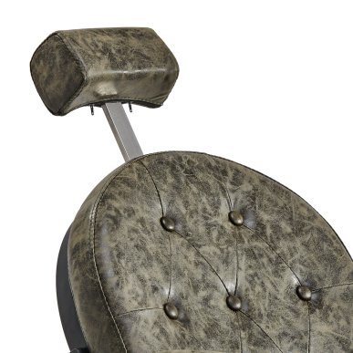 Professionele barberstoel Gabbiano President groen old leather voor knippen, scheren en baardstyling in barbershop